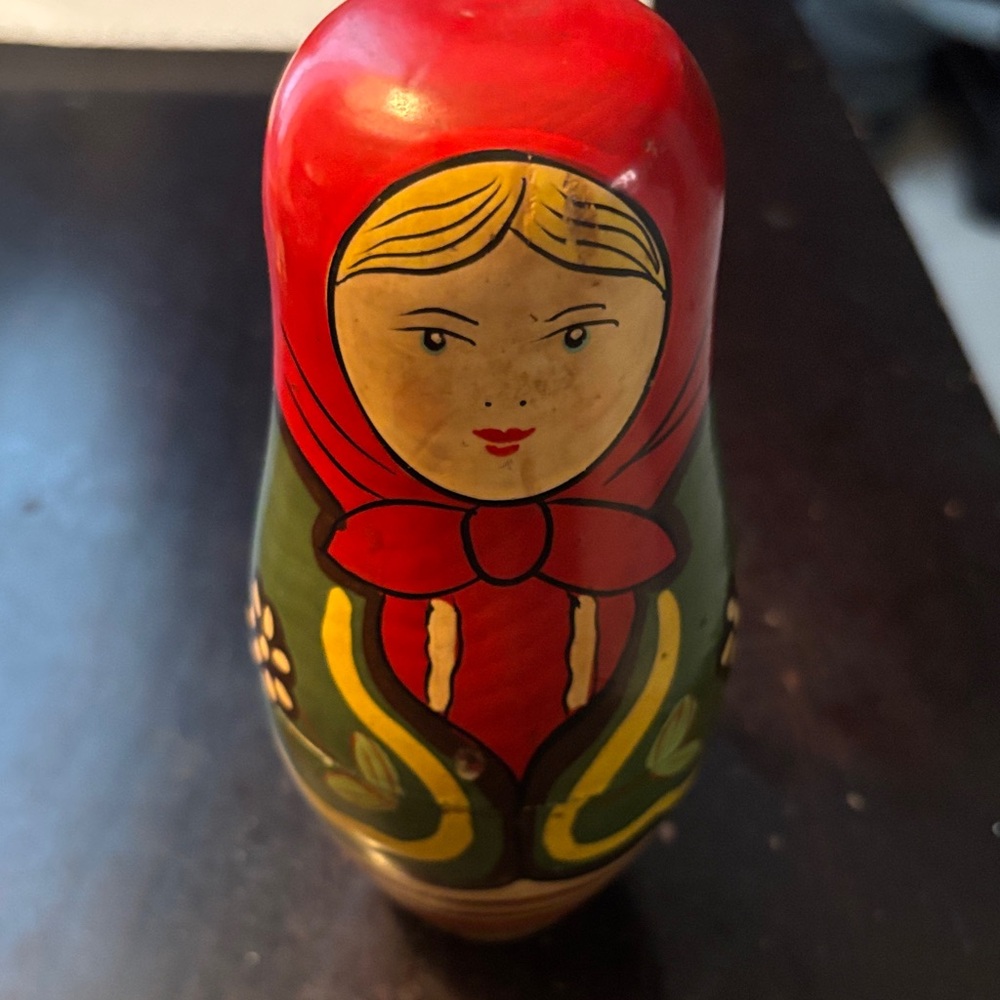 Set of Five Russian Matryoshka Nesting Wooden Traditional Dolls Made In China - Picture 14 of 14